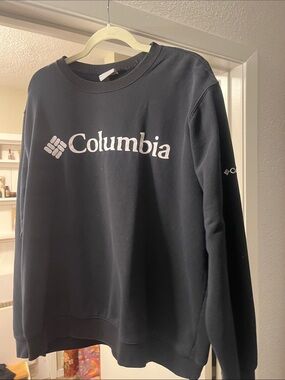 Columbia Black Crewneck Sweatshirt with White Logo
